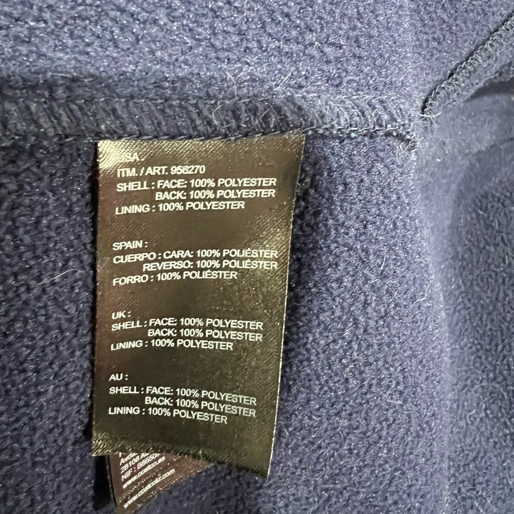 Men’s boys Kirkland jacket blue heather M medium coat - Picture 6 of 9